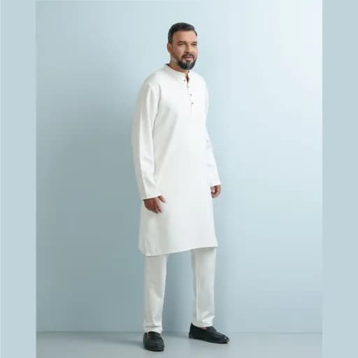 Snow White Premium Bamboo Cotton Panjabi