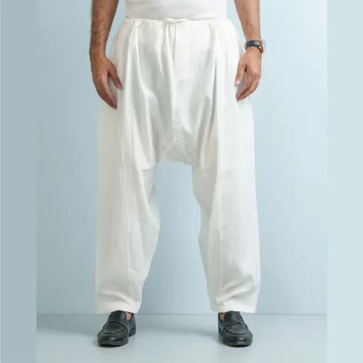 Snow White Shalwar Pajama